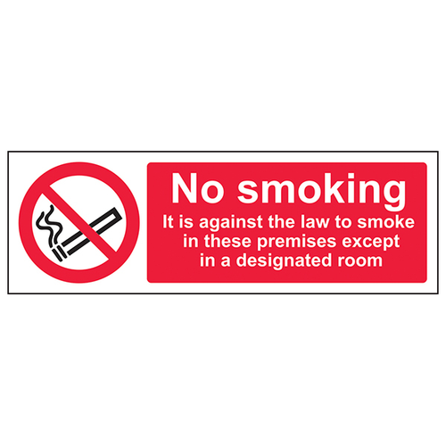 No Smoking Safety Sign Compliant EN ISO 7010 UK Businesses