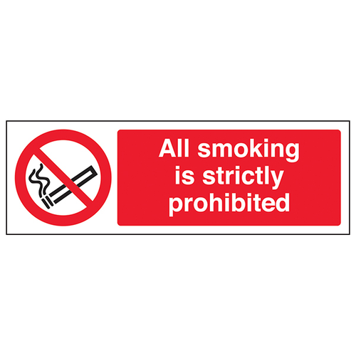 No Smoking Safety Sign EN ISO7010 Compliant For UK Business