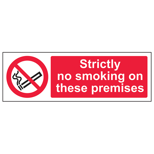No Smoking Safety Sign Compliant EN ISO For UK Businesses