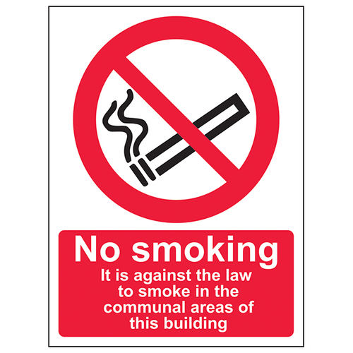 No Smoking Safety Sign Legal Compliance For UK Businesses