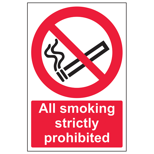 No Smoking Safety Sign EN ISO 7010 Compliant UK Businesses