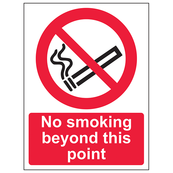 Official No Smoking Safety Sign Compliant For UK Workplaces