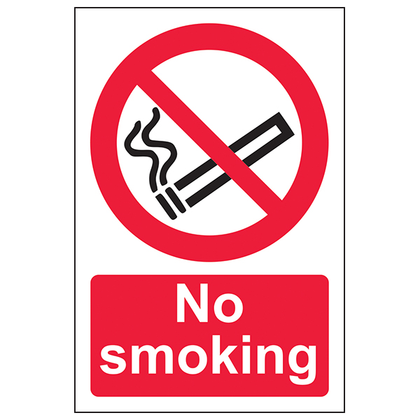 No Smoking Safety Sign Compliant For UK Business Owners