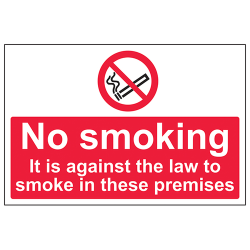 Smoke Free Safety Sign UK Compliant EN ISO 7010 For Business