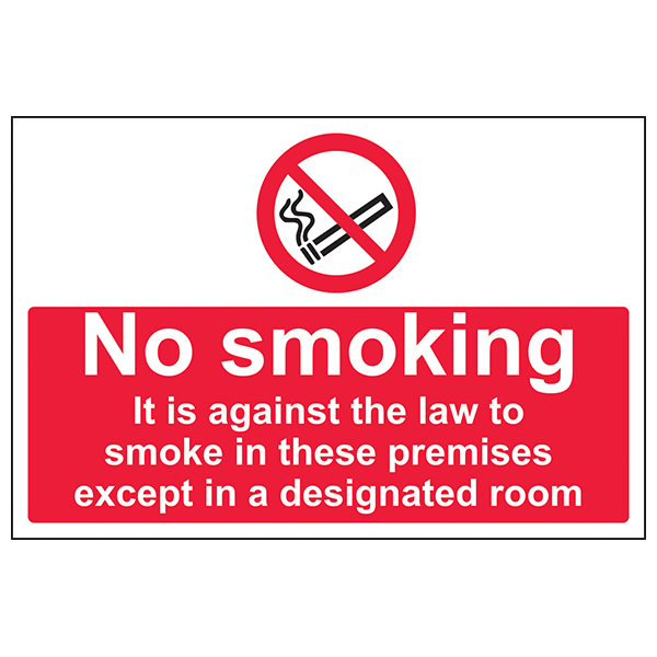 No Smoking Safety Sign Compliant EN ISO 7010 UK Businesses
