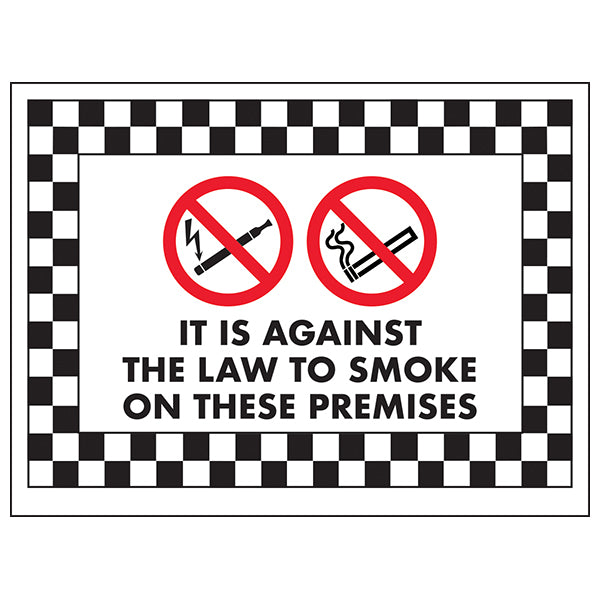 No Smoking Safety Sign Legal Compliant For UK Business