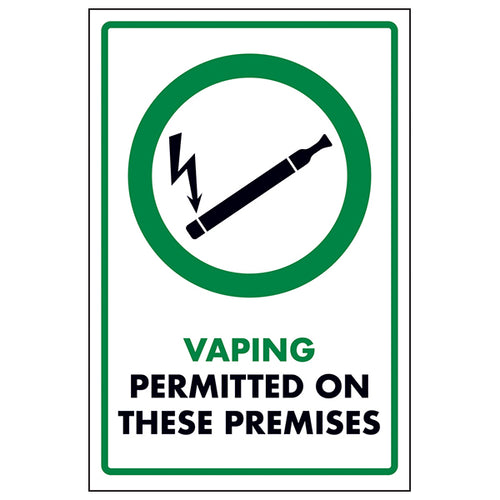 Vaping Permitted Safety Sign UK Compliant For Businesses
