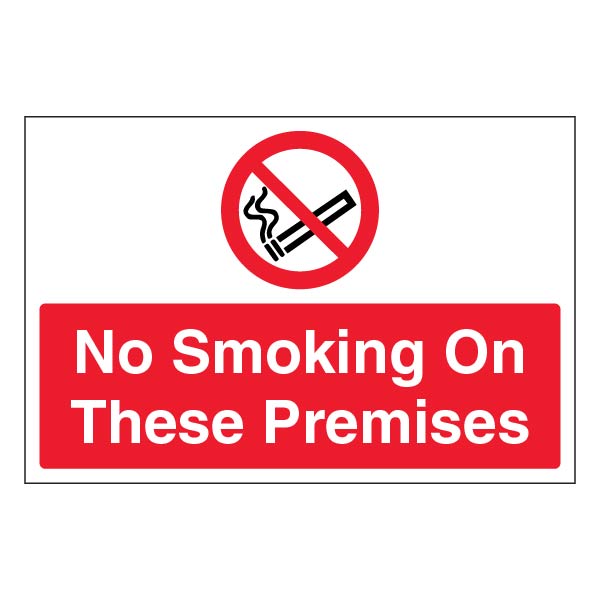 No Smoking Safety Sign Compliant Durable For UK Businesses