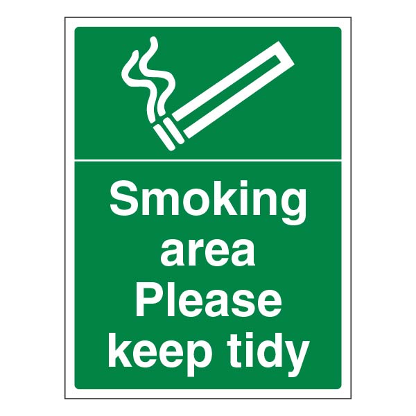 Smoking Area Safety Sign Legal Compliance For UK Businesses