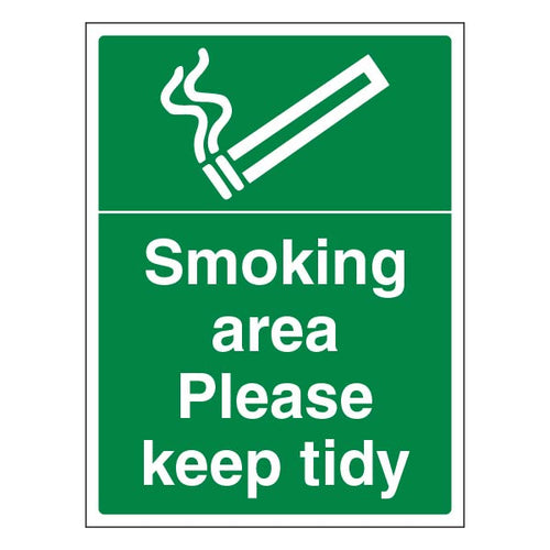Smoking Area Safety Sign Legal Compliance For UK Businesses