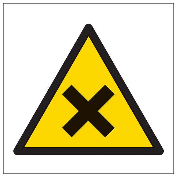 Warning Harmful Symbol Safety Sign Workplace EN ISO 7010