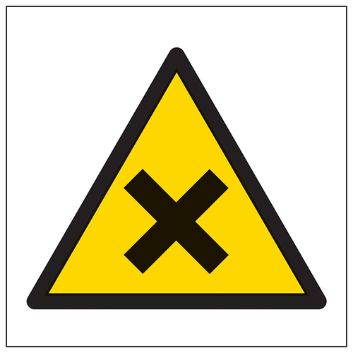 Warning Harmful Symbol Safety Sign Workplace EN ISO 7010