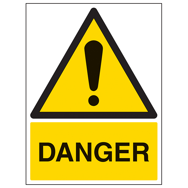 Danger Safety Sign High Visibility For Workplace Safety