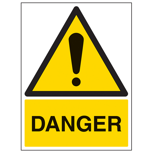 Danger Safety Sign High Visibility For Workplace Safety