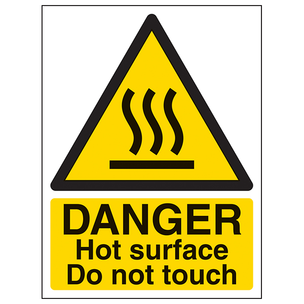 Danger Hot Surface Safety Sign Essential For Workers