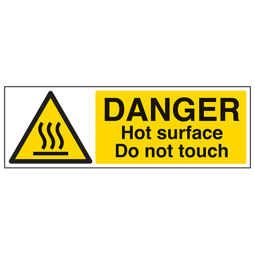 Hot Surface Safety Sign Essential Warning For Workplace