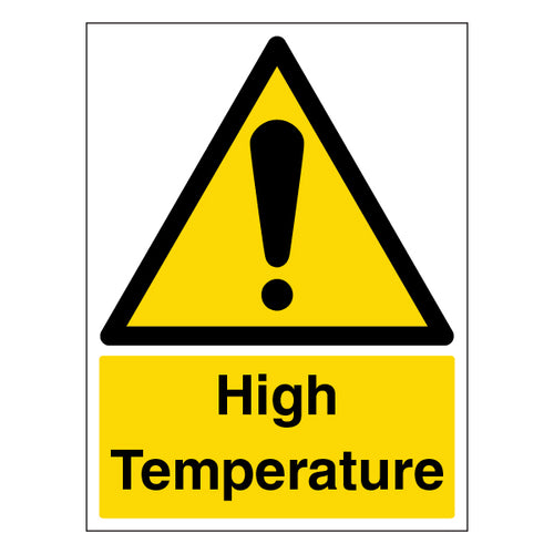 High Temperature Safety Sign Premium Workplace EN ISO 7010