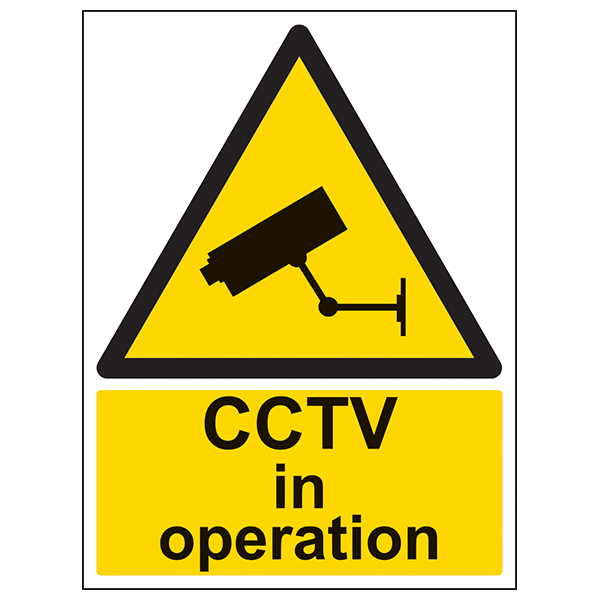 CCTV In Operation Safety Sign Essential GDPR For Business