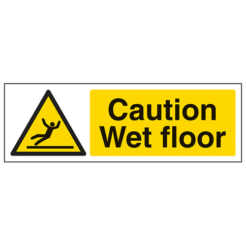 Caution Wet Floor Safety Sign High Visibility For Work