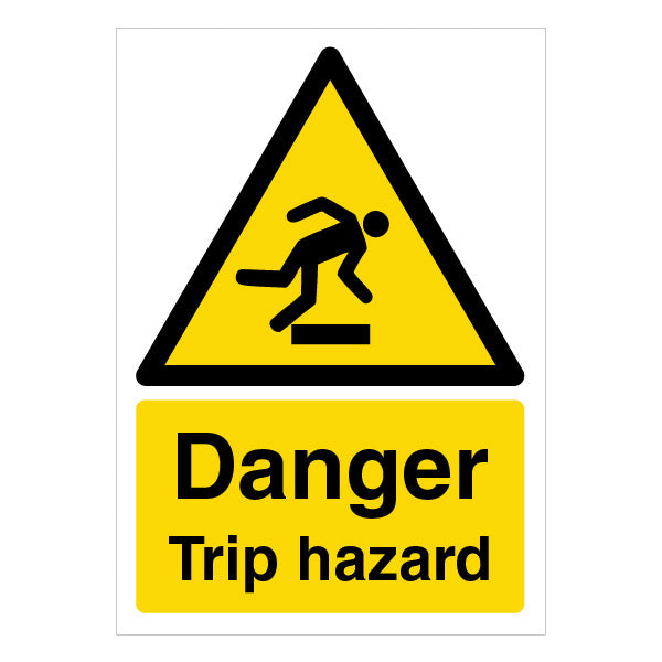 Danger Trip Hazard - A4