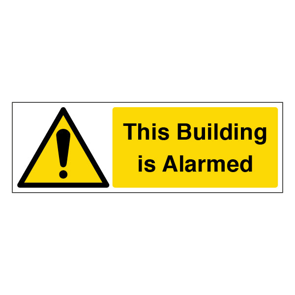 Alarmed Door Safety Sign Deter Trespassers For Staff