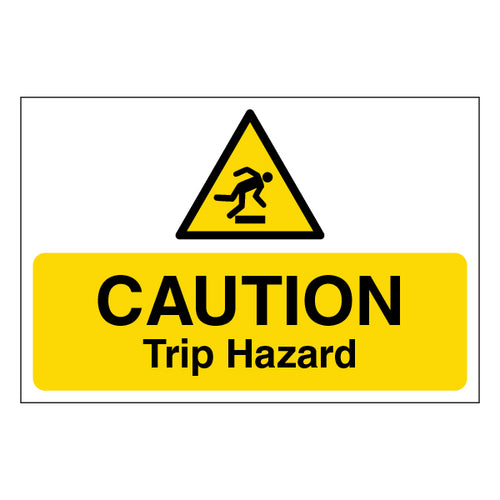 Caution Trip Hazard Safety Sign Large Landscape For Sites