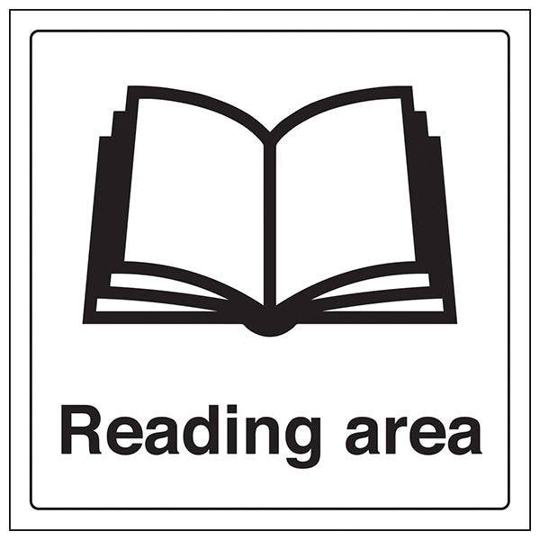 Reading Area Safety Sign Clear Durable Compliant For Schools