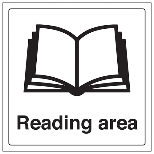 Reading Area Safety Sign Clear Durable Compliant For Schools