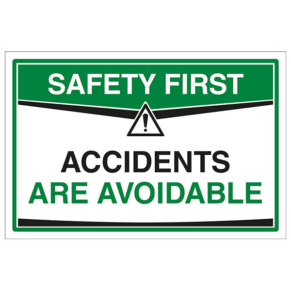 Safety Sign Reduce Accidents High Visibility Workplace