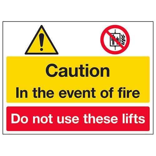 Do Not Use Lifts Safety Sign Self Adhesive For Staff