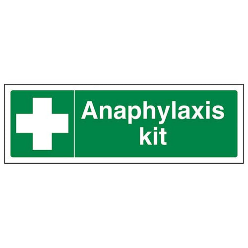 Anaphylaxis Kit Rapid Access Safety Sign Base For Staff