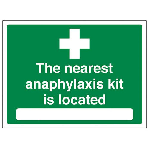 Anaphylaxis Kit Safety Sign Quick Locate For Schools