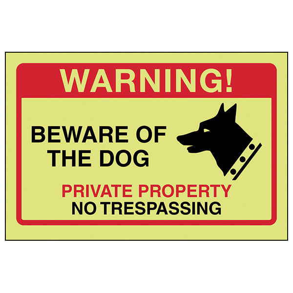 GITD Beware Of Dog Safety Sign For Home Property Alert