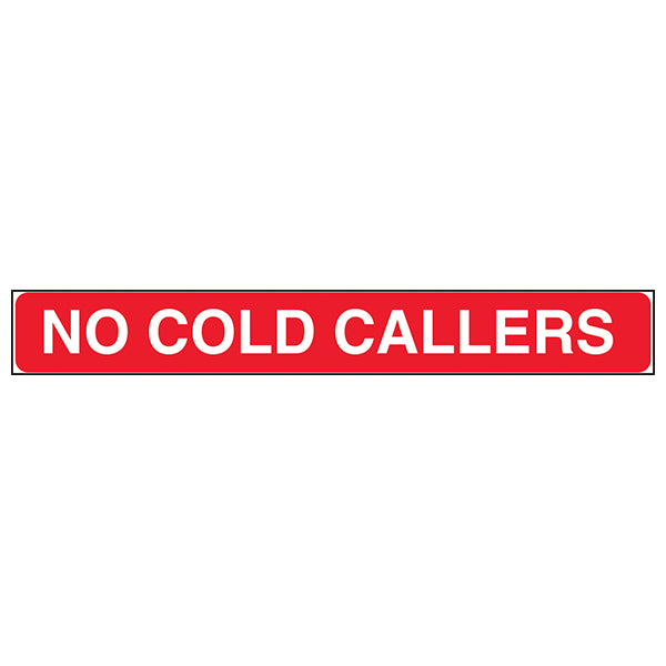 No Cold Callers Letterbox Sticker Safety Sign For Homes