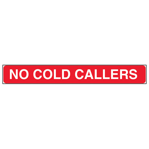 No Cold Callers Letterbox Sticker Safety Sign For Homes