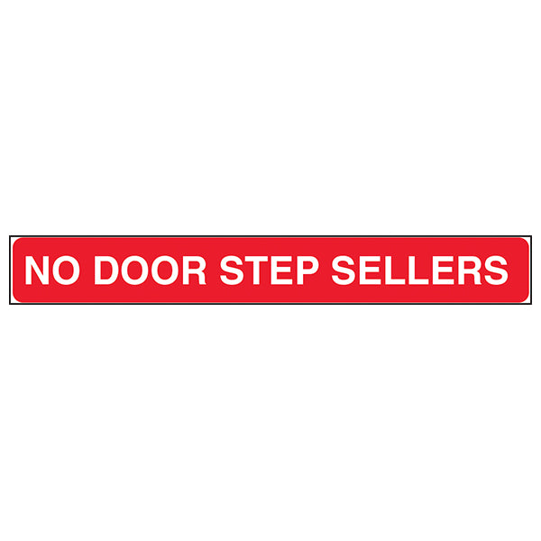 No Doorstep Sellers Safety Sign Stop Junk Mail Homeowners