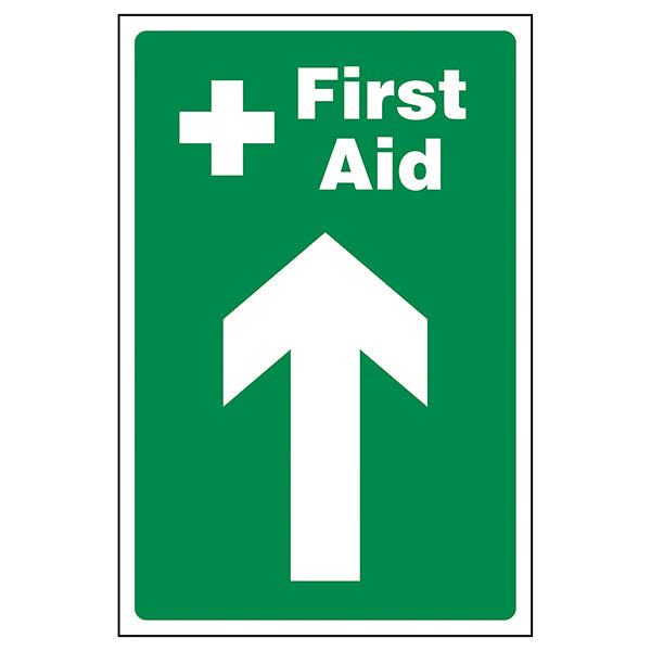 First Aid Arrow Up Safety Sign Schools Childcare Guide