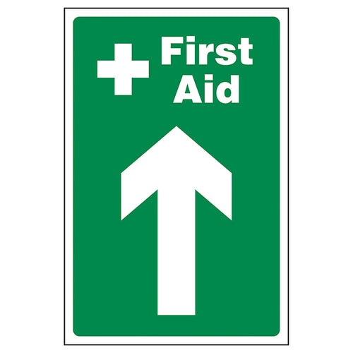 First Aid Arrow Up Safety Sign Schools Childcare Guide