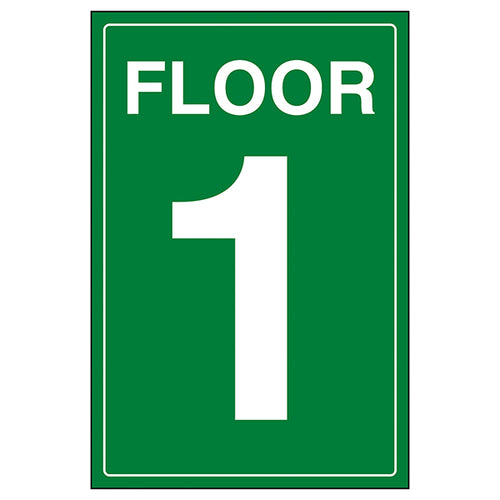 Floor 1 Safety Sign Durable Wayfinding For Visitors