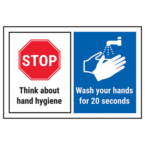 Wash Your Hands Safety Sign For Staff Hygiene Reminder