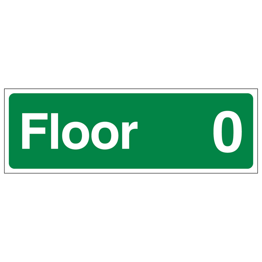 Floor 0 Ground Floor Fire Safety Sign Compliant Residential