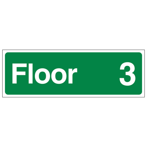 Floor 3 Firefighter Safety Sign Compliant Residential Use