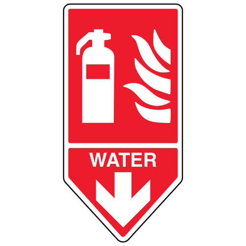 Water Fire Extinguisher Shaped Safety Sign For Staff