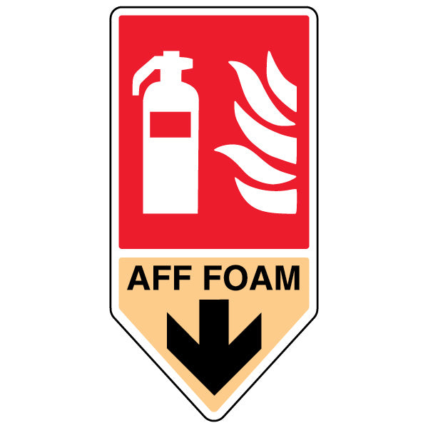 AFF Foam Fire Extinguisher Safety Sign Quick Locate Staff