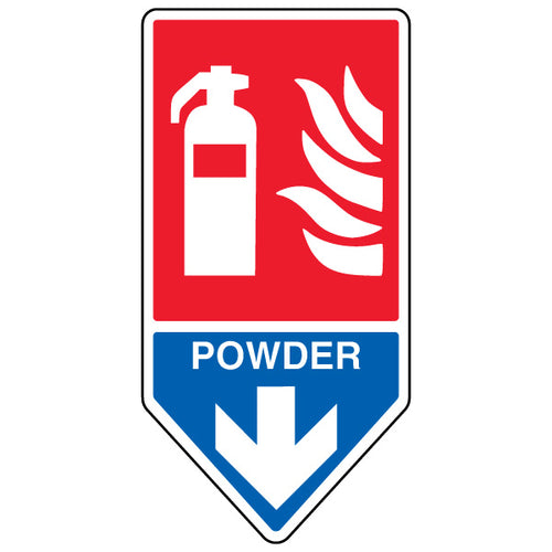 Powder Fire Extinguisher Shaped Safety Sign For Workplace