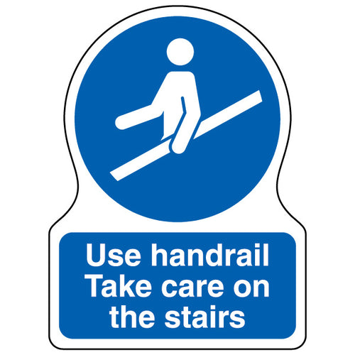 Use Handrail Safety Sign High Visibility For Workplace