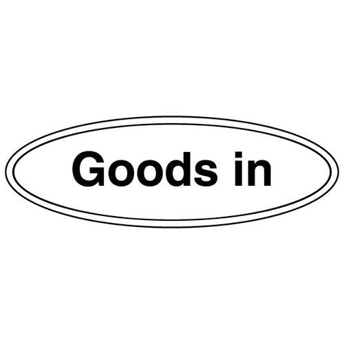 Goods In Safety Sign High Visibility For Warehouse Staff