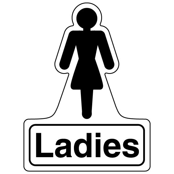 Ladies Toilet Safety Sign Attention Grabbing For Workplaces