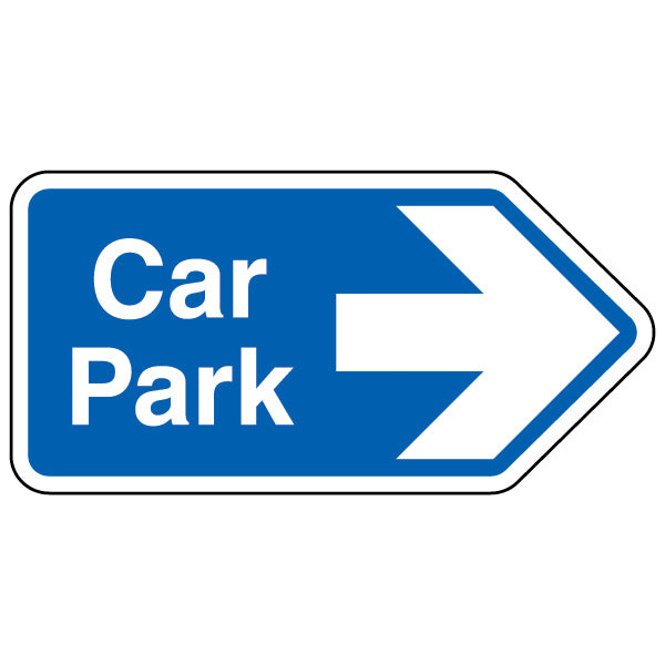 Car Park Arrow Right Safety Sign High Visibility Drivers
