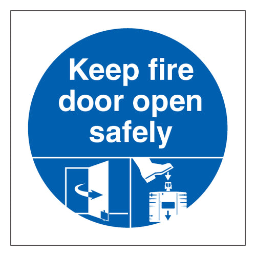 Dorgard Fire Door Safety Sign Clear Essential For Facility